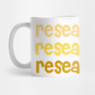 Research Lettering - Yellow Aesthetic - Occupational Therapy Mug